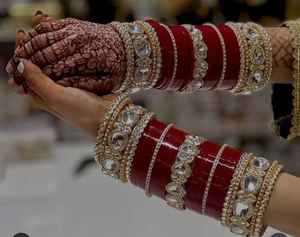 Heavy Custom Designed Jewellery Stainless Steel Wedding Bridal Churiyan Bangles Sets for Women Trendy Islamic Traditional Sets - Product Image 2