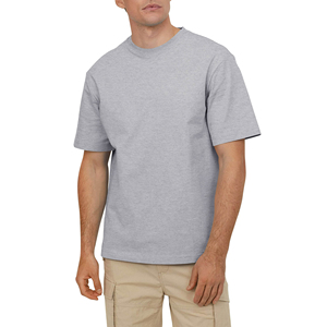 High Quality Custom 240 Gsm Heavyweight Men's T-Shirts 100% Cotton Ringer Solid Drop Shoulder Oversized T-shirt for men - Product Image 5