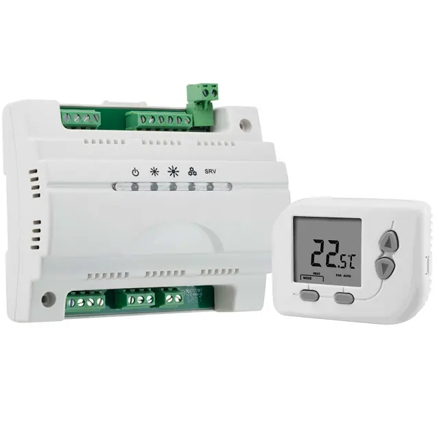 HVAC 시스템 컨트롤러 서모 스탯 팬 코일 패널 BACnet Modbus HVAC 부품 컨트롤러 에어컨 WiFi 제어