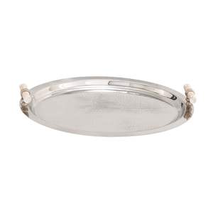 Plateau de service en acier inoxydable avec bords relevés pour la protection contre les déversements, adapté au petit-déjeuner, au dîner et au dessert - Product Image 4