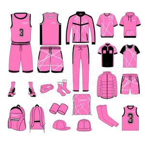 Tenues de basket-ball personnalisées à faible MOQ, avec logo d'équipe, nom et numéro imprimés et cousus, séchage rapide, en tissu mesh 100% polyester - Product Image 3