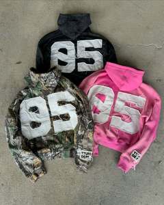 Patchs Broderie Personnalisée Fabricants de Vêtements Sweat à Capuche Zippé Vestes pour Hommes Feuille Camouflage Sweat à Capuche Camo Streetwear Sweat à Capuche pour Hommes - Product Image 6