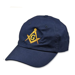 Casquette maçonnique, ajustement confortable, tissu en coton, design réglable, convient pour les tenues cérémonielles, style décontracté et activités de plein air - Product Image 5