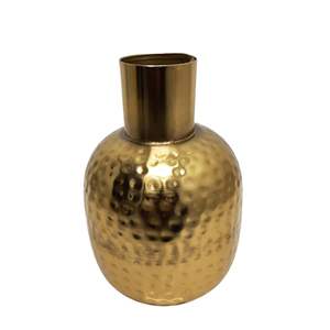 Florero de mesa Florero de metal decorativo Maceta mayorista Exportador de India Florero de nuevo diseño hecho a mano. - Product Image 5