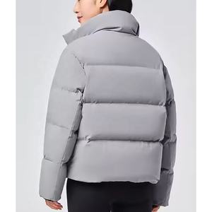 Cómoda chaqueta acolchada para mujer con cremallera completa Fácil uso diario para exteriores A prueba de viento Transpirable Nuevo aspecto con patrón de estampado - Product Image 5