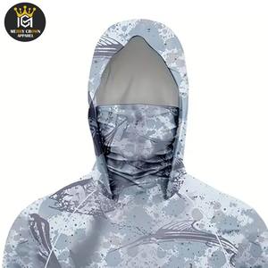 Meilleures ventes de sweats à capuche de pêche pour hommes couleur unie coton à manches longues sur mesure thermique respirant polaire pour les sweats à capuche de pêche - Product Image 6