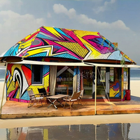 Restaurant en tente conteneur extérieure |   Unités de restauration modulaires en acier |   Bâtiments de café préfabriqués pour les stations balnéaires, les parcs et les plages