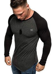 T-shirt de sécurité réfléchissant haute visibilité personnalisé à manches longues 100 % coton respirant pour hommes, vêtements de travail de construction 2025 - Product Image 2