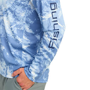 Gran oferta, Sudadera con capucha de pesca personalizada para hombre con protección UV transpirable de secado rápido, diseño de camuflaje de manga larga, impermeable, gran oferta - Product Image 4