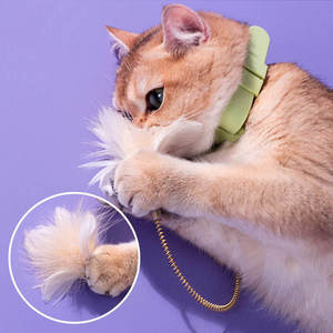 Nuevo Collar de Juguete para Gatos de Plástico Ecológico y Moderno con Campana, Juguetes Atados al por Mayor - Product Image 1