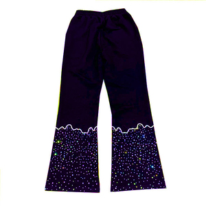 Pantalons de survêtement empilés hommes strass broderie soleil délavé à l'acide lavé pierre lavé hommes/femmes pantalons de survêtement pantalons de survêtement - Product Image 2