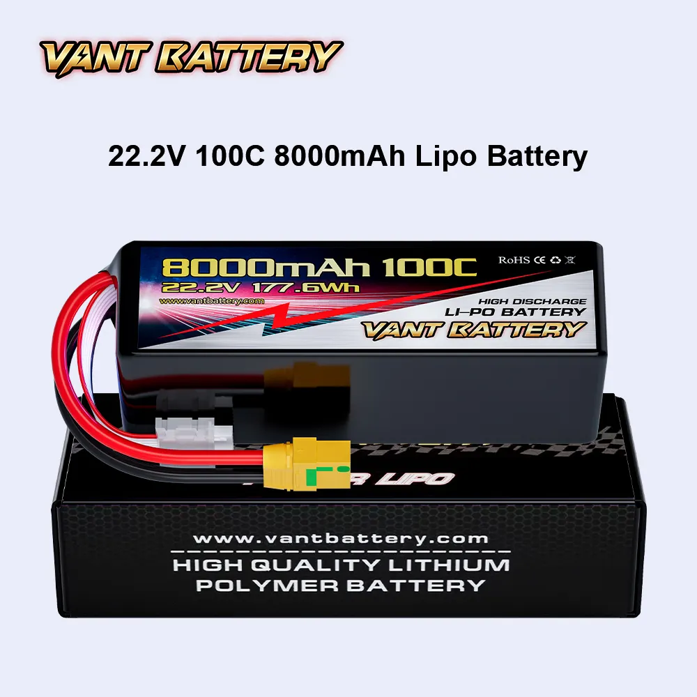 RC bay không người lái pin 6S 22.2V 8000mAh 100c với kết nối XT90-S cho RC xe RC Mô hình