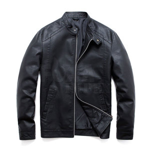 Veste en cuir pour hommes Automne hiver Veste en cuir pour hommes de meilleure qualité Veste en cuir véritable pour hommes - Product Image 1