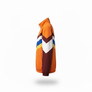 Chaqueta Deportiva Retro de Nailon con Cremallera y Logotipo Bordado Personalizado, Chaqueta Cortavientos de Softshell para Hombre - Product Image 3