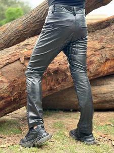 Pantalones de motocicleta de cuero de vaca de alta calidad, transpirables, a prueba de viento, pantalones de montar demandados por el cliente para motocicleta al por mayor - Product Image 6