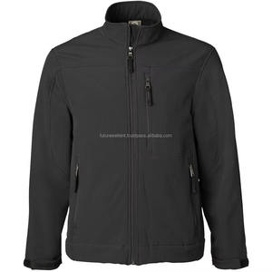 Haute personnalisable hommes Softshell veste Sports d'hiver en plein air-coupe-vent imperméable noir décontracté vêtements unis - Product Image 3