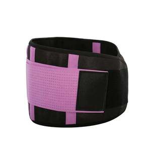 Pakistan fabricant corps Fitness néoprène ceinture d'haltérophilie noir rayé rose néoprène ceinture correcteur dos ceinture de soutien - Product Image 3