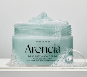 อาร์เซนเซีย เฟรช คลาวด์ สครับ 260 กรัม วีแกน อโลเวร่า วิตามินซี และเซรั่มชาเขียวเพื่อผิวขาวกระจ่างใส สำหรับผิวหน้าและผิวกาย - Product Image 1