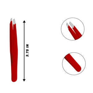 Pinzas de cejas de belleza negra con logotipo personalizado de alta calidad para depilación directa de mayorista confiable pinzas de cejas - Product Image 2