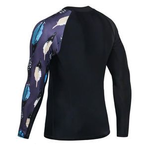 Rashguard de manga larga BJJ personalizado para adultos, ropa deportiva de poliéster con diseño sublimado, protector de erupción sublimado personalizado para hombres - Product Image 4