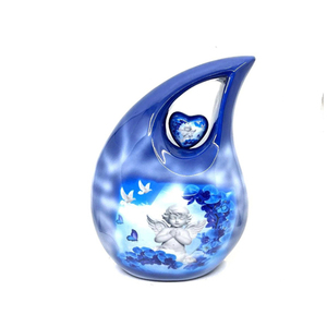 Urnas de cremación en forma de lágrima con acabado personalizado, ecológicas, de alta calidad, para cenizas disponibles en estilo europeo y americano - Product Image 1