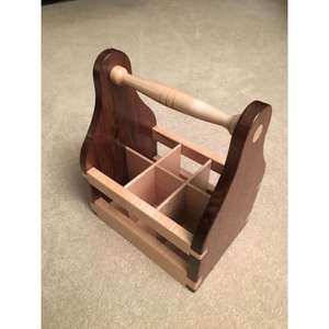 Versatile Antique Wooden <b>Caddy</b> with Timeless Charm Suitable for Serving Carrying and Organizing Items Around the Home - Product Image 3