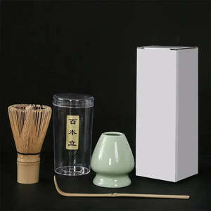 Juego de Matcha de 3 Piezas para Té Verde, Incluye Batidor, Soporte y Cuchara - Product Image 4