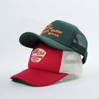 Gorras Trucker con Estampado Puff de Alta Calidad 20205, Gorras Trucker con Estampado Puff Personalizado, Logotipo en Relieve Personalizado, Gorra Trucker de Malla para Verano