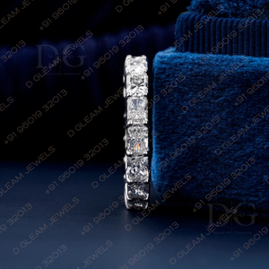 0.20 CT สดใสตัด Moissanite แหวนแต่งงานเพชรสดใสเพชรวงนิรันดร์เต็มรูปแบบเพชรตลอดไปของขวัญแหวนเจ้าสาว - Product Image 5