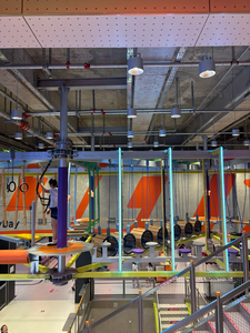 Parque de deportes temático cubierto para niños con temática hip-hop, sistema de obstáculos y juegos con trampolín de aluminio multizona - Product Image 5