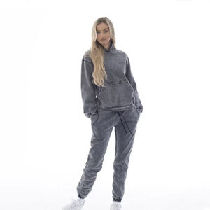 Sudaderas con capucha de lavado ácido con logotipo personalizado para hombre, gran oferta, sudaderas con estampado 3D de lavado de piedra, sudaderas largas de invierno con capucha de talla grande - Product Image 3