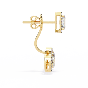 Boucle d'oreille de mariage en or diamant de laboratoire pour les femmes Elegance Luxury Wholesale Rate Jewellery - Product Image 3