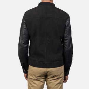 <b>Real</b> <b>Leather</b> Men's Formal Protective <b>Jacket</b> Stand Collar Waterproof Eco-friendly Customizable High Quality - Product Image 2