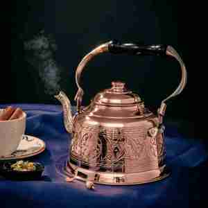 Hervidor eléctrico de Venta caliente Fabricante de tetera de vidrio de tetera DE LA India Diseño y elaborado con hervidor de cobre de alta calidad - Product Image 2