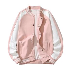 Chaquetas Varsity Rosas de Última Moda, Chaquetas Casuales de Invierno para Exteriores de Alta Calidad, Chaqueta Universitaria Elegante al por Mayor 2026 - Product Image 1