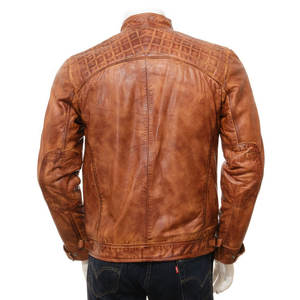 Fabricant professionnel Veste en cuir pour hommes teintée en couleur unie de style High Street-Qualité supérieure Imperméable et respirante Meilleur prix - Product Image 2