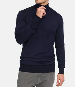 Calidad superior 300gsm Unisex Sudadera de cuello redondo en blanco Mezcla de algodón y poliéster Sudaderas con capucha y sudaderas con logotipo personalizado de calidad superior - Product Image 4