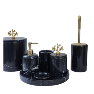 Juego de Baño de Cinco Piezas de Resina Personalizado, Resistente al Polvo y al Agua - Product Image 1