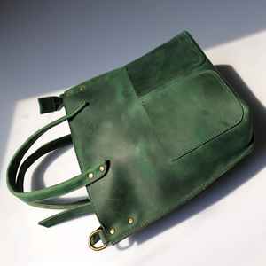 Sac fourre-tout de luxe en cuir véritable pour femmes meilleure qualité LTB-0035 avec logo personnalisé - Product Image 4