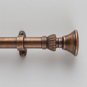 Royal Path Single Metal <b>Curtain</b> Pole with Golden Polished Finish Durable Slide Easily Offering Grand Strength Vintage Luxury - Product Image 3