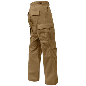 Pantalon cargo décontracté pour homme, coupe slim, droit, en toile légère, taille mi-haute, confortable, en vente - Product Image 2