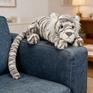 Peluche Tigre des Neiges Sacha 46 cm en Gros, Nouvelle Peluche Chiot Jelly Catt, Animaux en Peluche Très Demandés pour Cadeaux d'Anniversaire pour Enfants et Anniversaires - Product Image 4