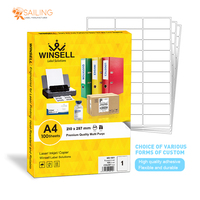 Papier autocollant transparent imprimable A4, feuilles d'étiquettes autocollantes pour imprimante jet d'encre et laser