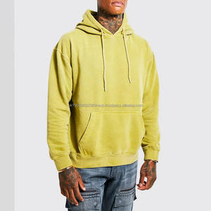 Sudadera Personalizada de Fabricante, 600gsm, Gruesa, Estilo Desgastado, Corta, con Cierre, Lavado Ácido, para Hombre - Product Image 1