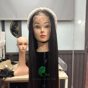 Pelucas naturales rectas HD de encaje frontal con diseño de moda, peluca rubia para mujer, cierre frontal de encaje transparente, precio al por mayor - Product Image 4