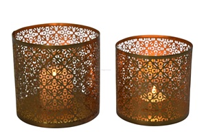 Support de bougie décoratif en fer filigrané découpé au laser, Saint-Valentin, Noël, décoration artisanale pour la maison IHA IHACA374 - Product Image 4