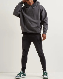 Custom Heavyweight <b>Men</b> Oversized Hoodie Manufacture Wholesale Luxury Heavy Oversized Cotton 100% 500gsm French Terry Hoodie - Product Image 3