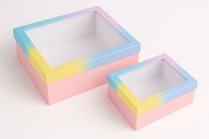 Caja de papel de diseño bonito y personalizado, ventana transparente en relieve, revestimiento UV, caja de envío ecológica para regalo de panadería, uso de entrega en línea - Product Image 4