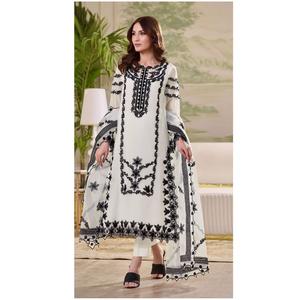 Costumes pakistanais au design attrayant avec costume Salwar en fausse Georgette lourde pour mariage et fête du fournisseur indien - Product Image 1