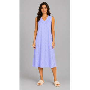 Evolove X Venus Women's Ultra Soft Breathable Cotton Nighty Solid Animal Print <b>Dressing</b> <b>Gown</b> Elastic Waist XS-3XL - Product Image 2